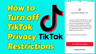 How to turn off TikTok privacy restrictions #tiktokvideo