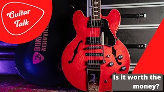 Video thumbnail for Guitar Talk - Epiphone Joe Bonamassa 1962 Signature ES-335 2022 Review by Guitar Talk