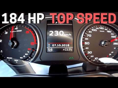 Audi A3 2.0 TDI 184 HP 8V Quattro | AUTOBAHN Acceleration TOP SPEED