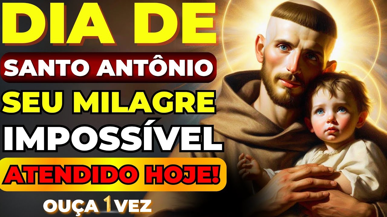 ✨DIA DE SANTO ANTONIO🙌SEU MILAGRE IMPOSSÍVEL CHEGA MUITO RÁPIDO COM ESSA ORAÇÃO🙏