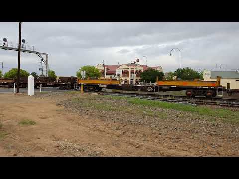 Pacific National's 5MW2 (NR38 - LDP009 - LDP005) power through Henty, NSW.