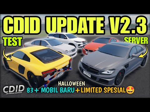 REVIEW MOBIL BARU DI DEALER CDID UPDATE V2.3 HALLOWEEN TEST SERVER!! | CDID V2.3 Roblox Part 1