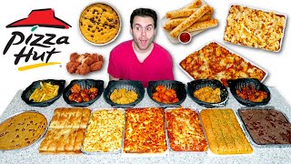 Trying EVERYTHING but the pizza from Pizza Hut! $100 Taste Test!