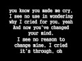 The Beatles Not A Second Time Lyrics