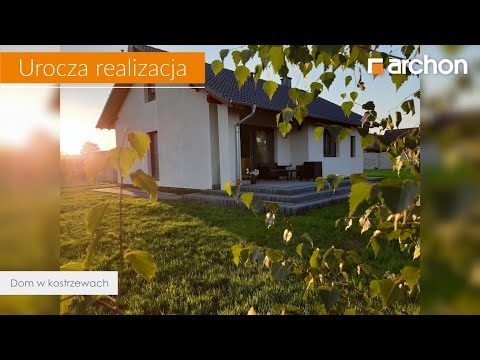 Dom w kostrzewach – Urocza realizacja I ARCHON+ Projekty Domów