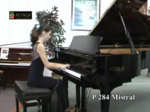 PETROF Grand Piano P 284 Mistral, pianist Lenka Korbelová