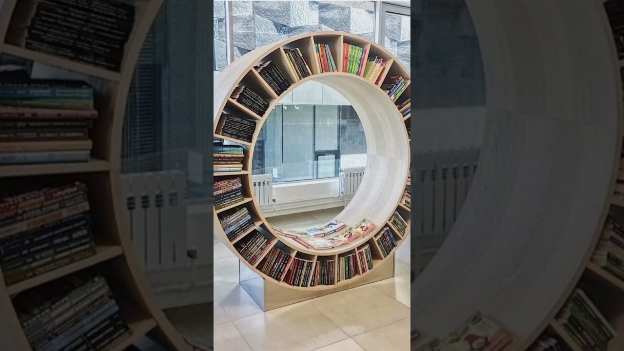 Inspirasi Desain Rak Buku Unik #desaininterior #kamartidur #dapur #rakbuku #kamaraesthetic #unik