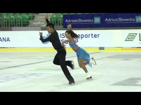 ISU 2014 Jr Grand Prix Ljubljana Short Dance Brianna DELMAESTRO / Timothy LUM CAN
