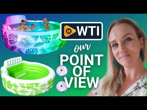 Inflatable Pool with Pool Lights - WTI product video review