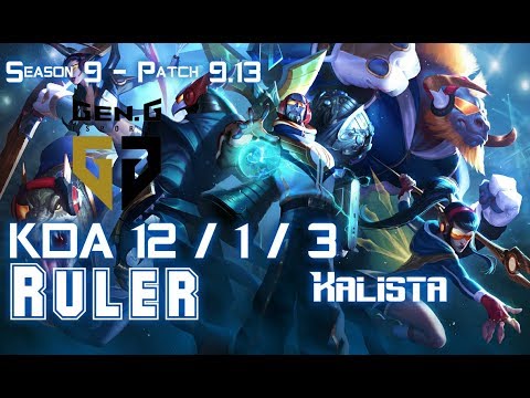 Gen Ruler KALISTA vs EZREAL ADC - Patch 9.13 KR Ranked