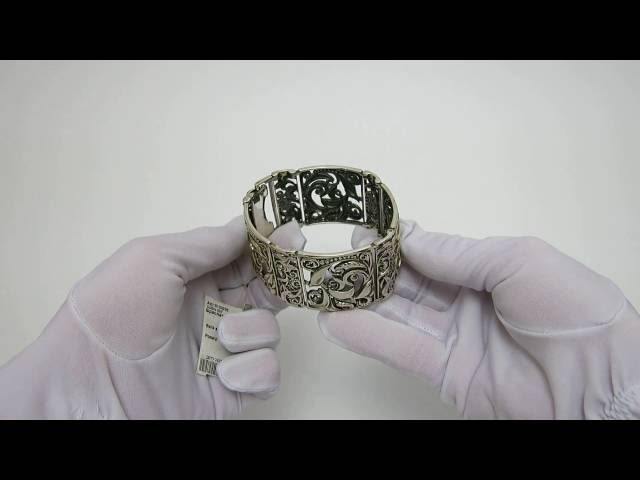 Серебряный браслет 16цф Видеообзор