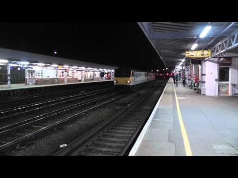 (HD) EWS 92003 + DB Schenker 92016 Depart Tonbridge Working 0D71 2/5/13
