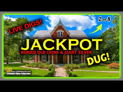 "HUGE SILVER COIN & BURIED OLD SILVER COINS" Incredible METAL DETECTING Amazing JACKPOT Site