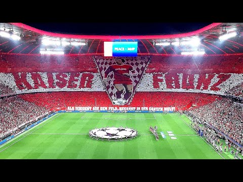 Bayern vs. Real Madrid I Choreo Franz Beckenbauer + Champions League Hymne I Halbfinale April 2024
