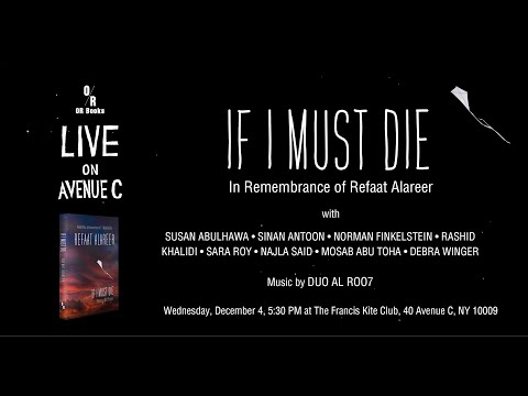 IF I MUST DIE Book Launch