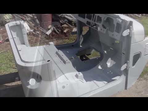 Cab repaired and joints recaulked for painting HJ47