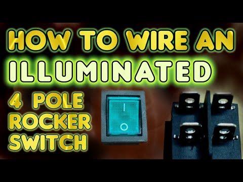 How to wire an illuminated 4 Pole rocker switch KCD4 - by VOGMAN