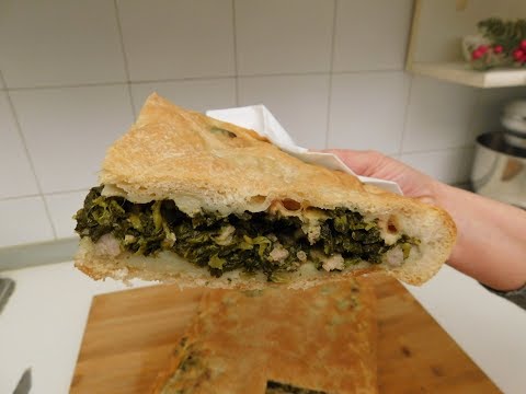 PIZZA RIPIENA DI SALSICCIA E FRIARIELLI 😍 Spiegato passo passo 😎 Le ricette di zia Franca