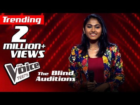 Madhuvy Vaithialingam | Unakkena Naan | Blind Auditions | The Voice Teens Sri Lanka