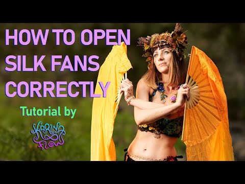 How to open Silk fans correctly Tutorial by Karina Flow