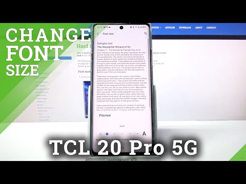 How to Change Font Size in TCL 20 Pro 5G – Adjust Font Size