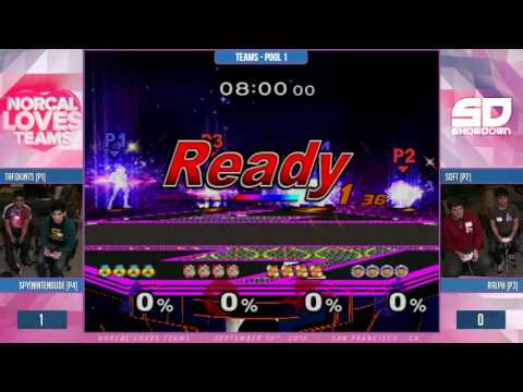 NorCal Loves Teams - Teams Pool 1: Tafo & Nintendude (Sheik & ICs) vs s0ft & Ralph (Jiggs & Fox)