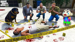 😱 Who Actually Killed Franklin in His House? | Shinchan & Chop Find the Truth in GTA 5!