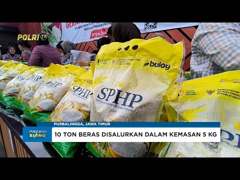 POLRES PURBALINGGA SALURKAN 10 TON BERAS SPHP KEPADA MASYARAKAT