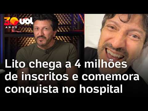 Lito Sousa chega à marca de 4 milhões de inscritos e celebra conquista no hospital
