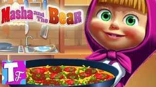 маша и медведь игрушки видео для детей пицца игровой набор на магнитах masha and the bear pizza