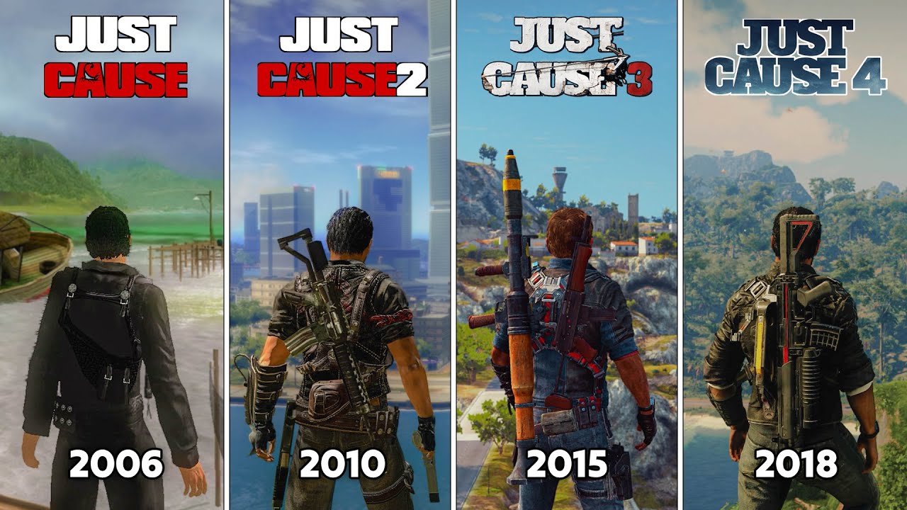 Just Cause vs Just Cause 2 vs Just Cause 3 vs Just Cause 4 - Physics and Details Comparison