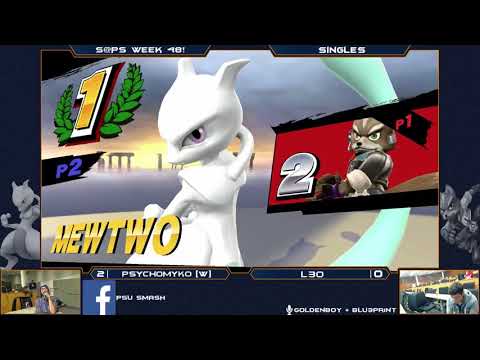 S@PS 48 Wii U Singles -  PsychoMyko (Mewtwo) vs L30 (Fox) - Grand Finals