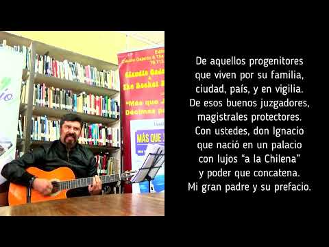 Claudio Gajardo - Seis décimas de "Más que José Miguel" en la Biblioteca # 140 de Navidad