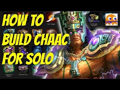 HOW TO BUILD AND LEVEL CHAAC FOR THE SOLO LANE | SMITE Conquest