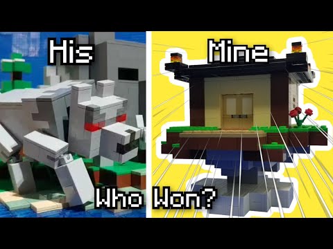 Challenging one of my FAVORITE LEGO Minecraft YouTubers to a Building Competition...