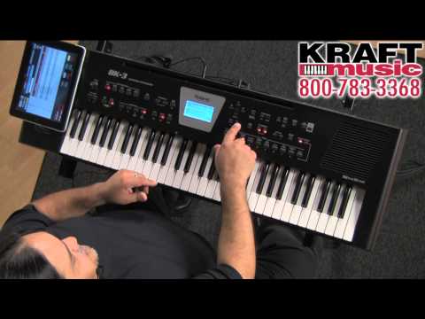 Kraft Music - Roland BK-3 Backing Keyboard Demo with Ed Diaz