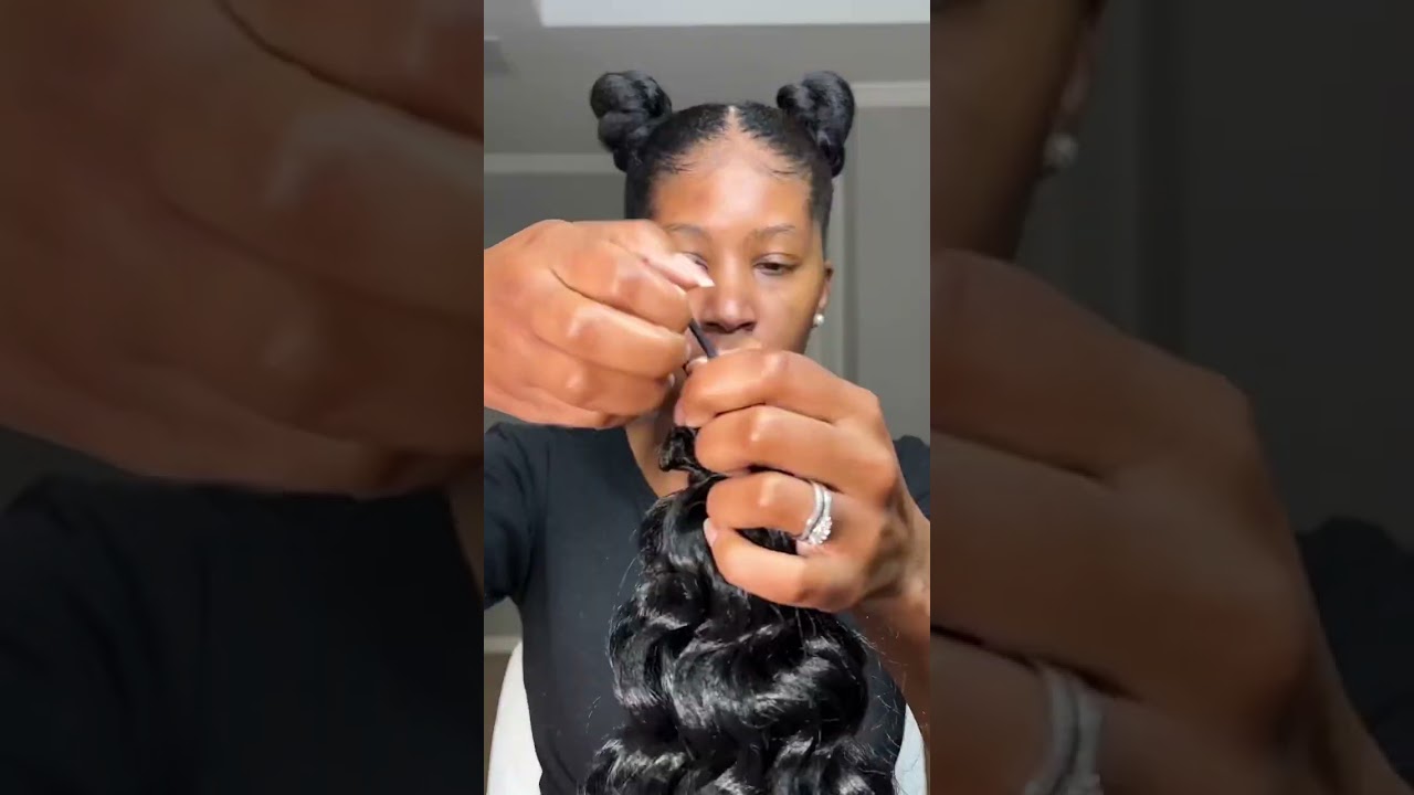 Curly Space Buns #spacebuns  #naturalhairstyles #naturalhair #blackwomenhairstyles