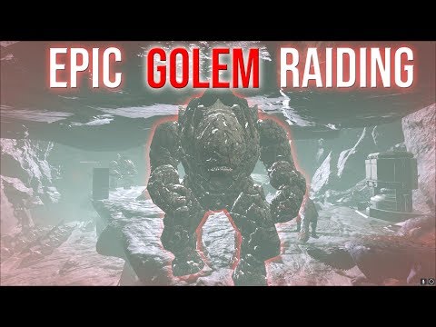 OUR FIRST BIG RAID WITH THE NEW GOLEM - ARK VALGUERO 3-MAN PVP SERVERS #9