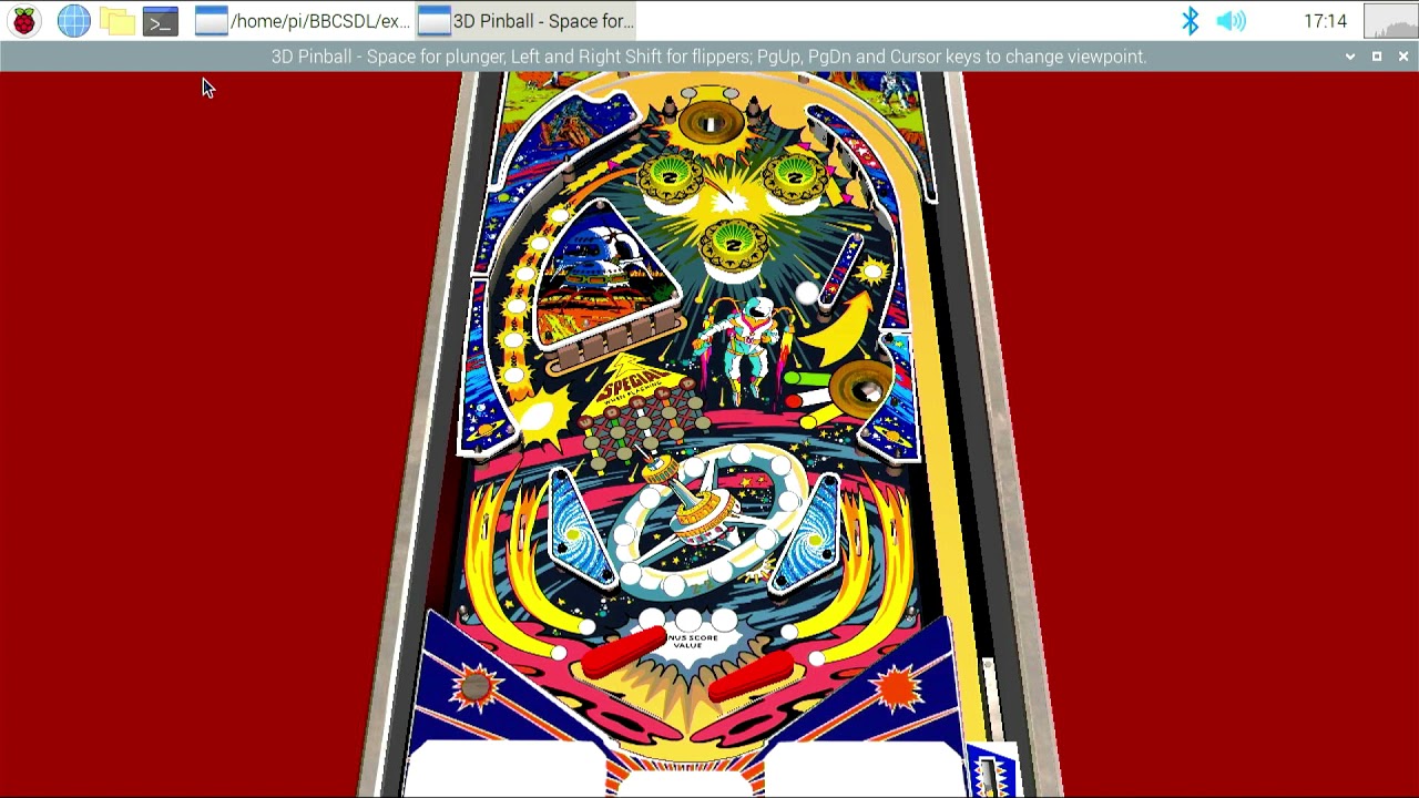 Box2D Pinball (Raspberry Pi)