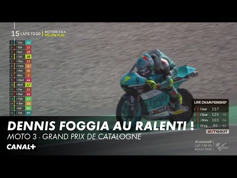 Dennis Foggia est au ralenti - Grand Prix de Catalogne - Moto 3