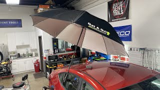 Dent Demonstration - Get a Grip Umbrella Shade For PDR Techs - Black Friday Weekend Giveaways