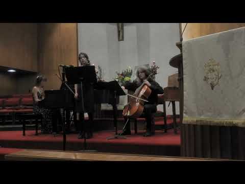 Cate Huiras, violin; Nat Ivey, cello; Erika Matson, piano
