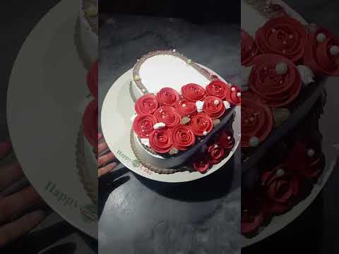 #vanilacakedecoration #vairalvideo #cakedesign #❤️❤️🌹🌹🌹