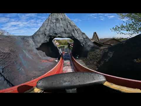 Plopsaland De Panne Dino Splash POV April 2023