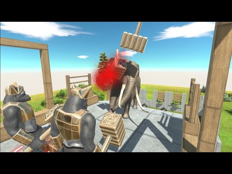 SURVIVE FROM HAMMER AND ELECTRIC SHOCK APES - Animal Revolt Battle Simulator