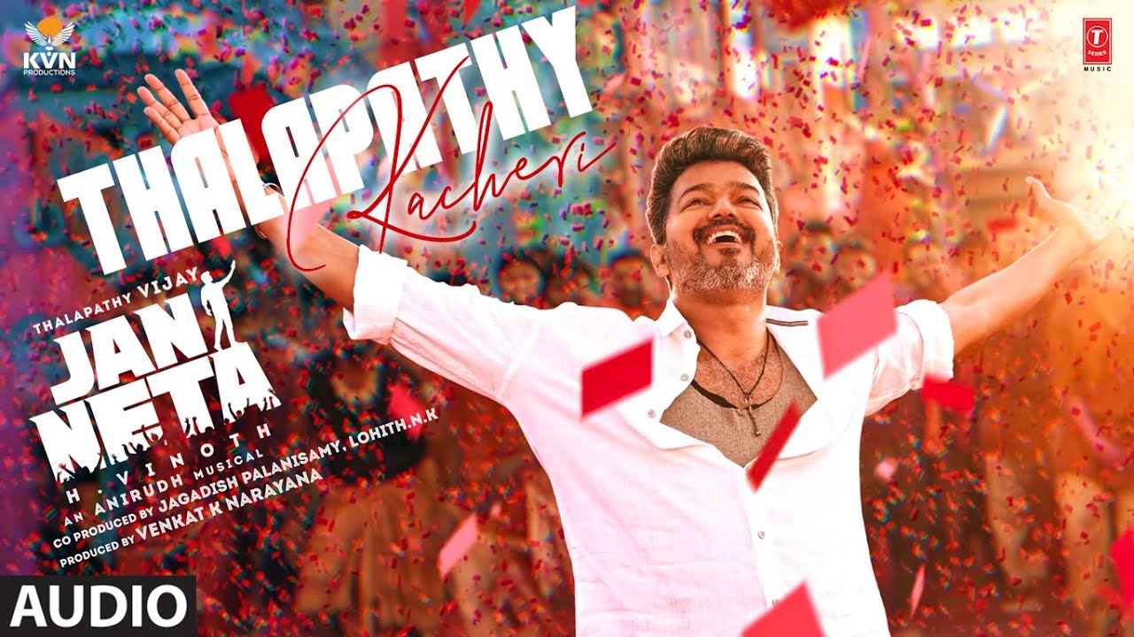 Jan Neta - Thalapathy Kacheri (Audio) (Hindi)| Thalapathy Vijay |Pooja Hegde |H Vinoth |Anirudh |KVN