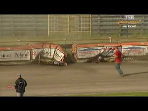 Polonia Bydgoszcz - GKS Wybrzeże [21.06.2009] - Upadek Renata Gafurowa