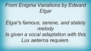 Amici Forever - Nimrod Lux Aeterna Lyrics