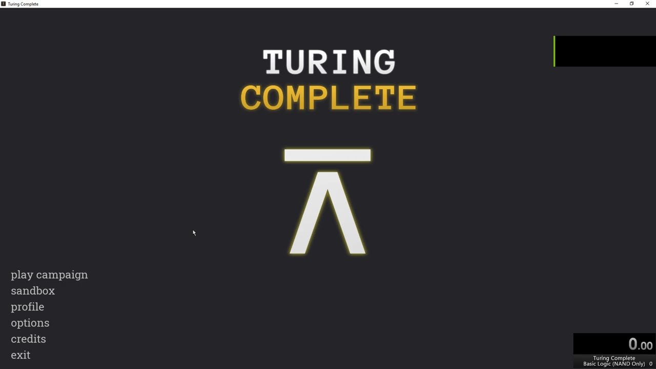 Turing Complete Basic Logic (NAND Only) 2:19 Speedrun