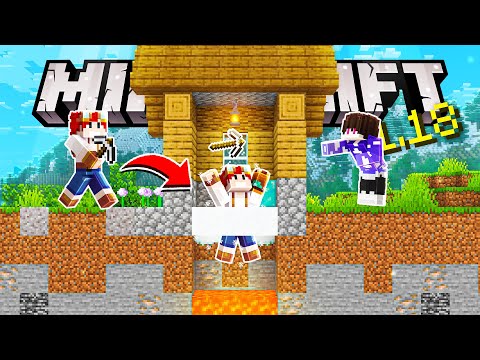ENTÃO EU TROLLEI MEUS AMIGOS USANDO CHÃO FALSO NO MINECRAFT 1.18!!! - Minecraft Irmandade 2 - Ep.04